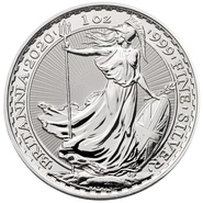 2020 Royal Mint 1oz Britannia d'argento (Ratto sul bordo)