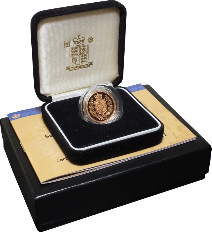 2002 Proof Gold Sovereign Boxed