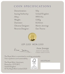 2023 75° Compleanno di Re Carlo III - Moneta d'Oro Proof 1/40oz