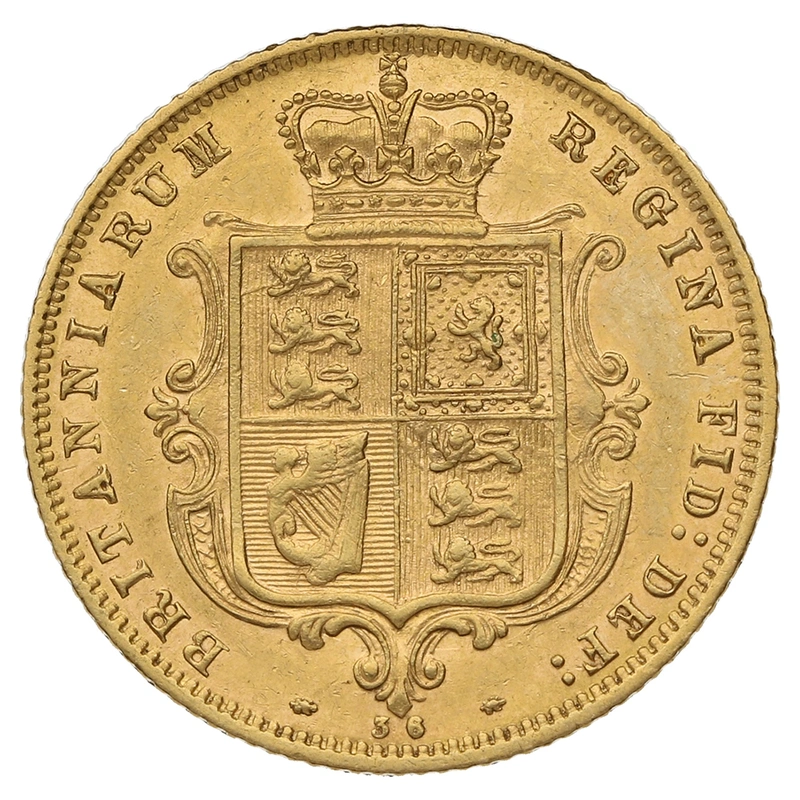 1877 Mezza Sterlina - Vittoria Giovane - Stemma Coronato - Londra