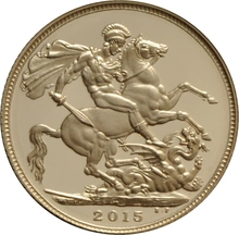 2015 Proof Sterlina d'Oro - Quinto Ritratto - Cofanetto