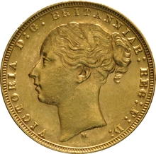 1873 Sterlina - Vittoria Giovane - M