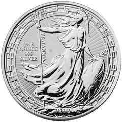 2019 Britannia d'Argento con Bordo Orientale 1oz