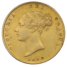 1852 Mezza Sterlina - Vittoria Giovane - Stemma Coronato - Londra