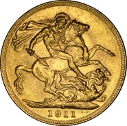 1911 Sterlina d'Oro Giorgio V - C