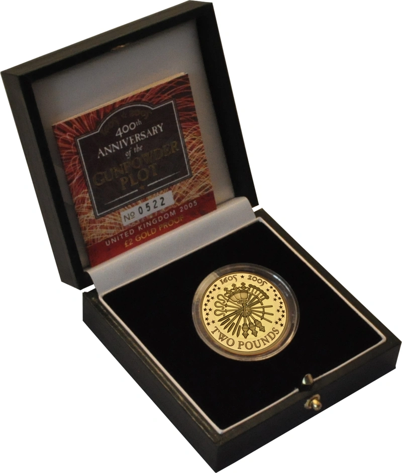2005 - Proof 2 Pound d'Oro - Congiura delle Polveri