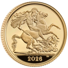 2026 Mezza Sterlina d'Oro Proof
