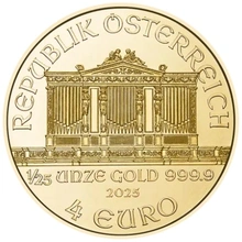 2025 Philarmonic Austriaca d'Oro 1/25oz