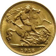 1915 Mezza Sterlina - Giorgio V - M