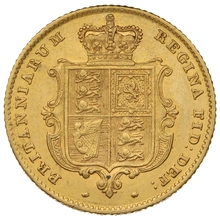 1851 Mezza Sterlina - Vittoria Giovane - Stemma Coronato - Londra