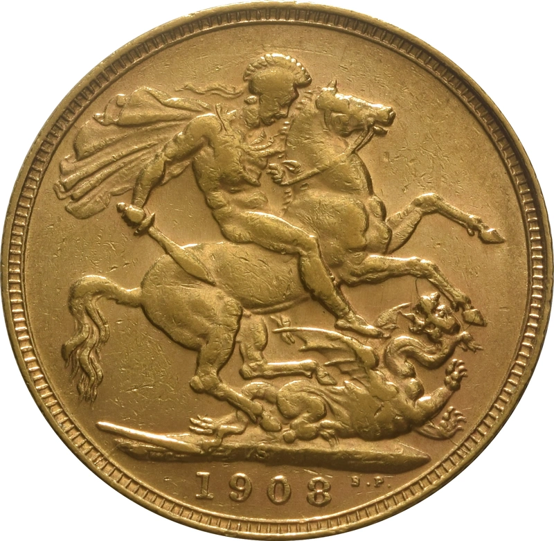 1908 Sterlina - Edoardo VII - S