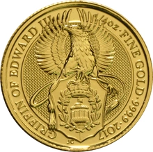 Grifone di Edoardo III d'Oro 1/4oz - Queens Beast