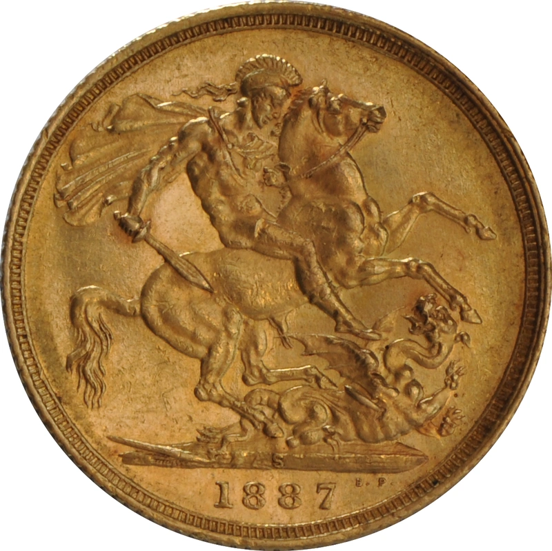 1887 Sterlina - Vittoria - Giubileo - S