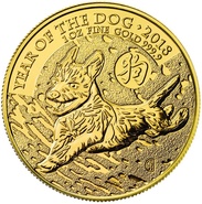 Anno del Cane 2018 in Oro -Royal Mint