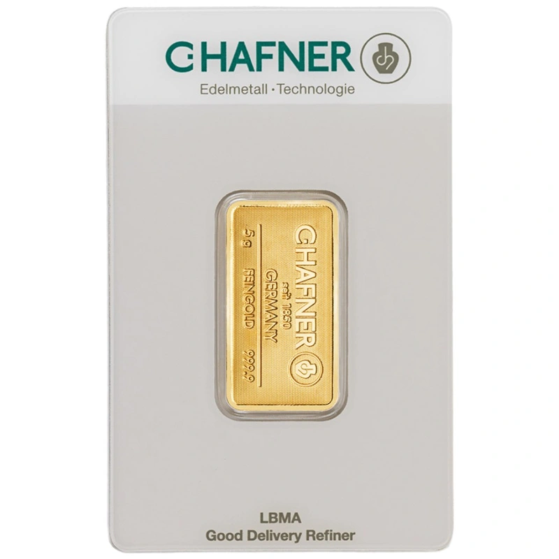 C. Hafner Lingottino d'Oro 5 Grammi