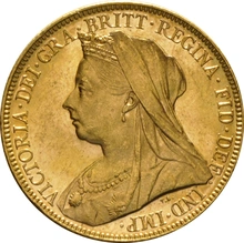 1899 Sterlina d'Oro - Vittoria Testa Velata - M