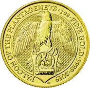 Il Falco dei Plantageneti d'Oro 1oz - Queens Beast