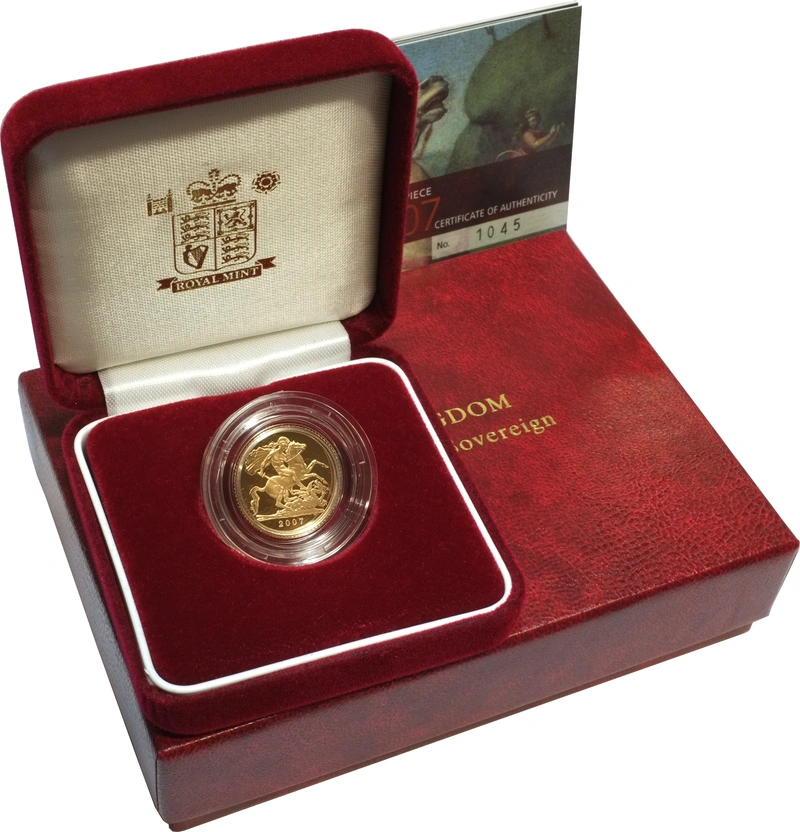 2007 Proof Mezza Sterlina d'Oro - Cofanetto