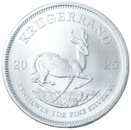 2025 1oz Krugerrand d'Argento