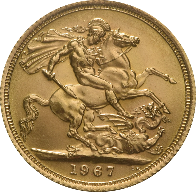 1967 Sterlina - Elisabetta II - Fiocco