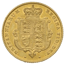 1842 Mezza Sterlina - Vittoria Giovane - Stemma Coronato - Londra