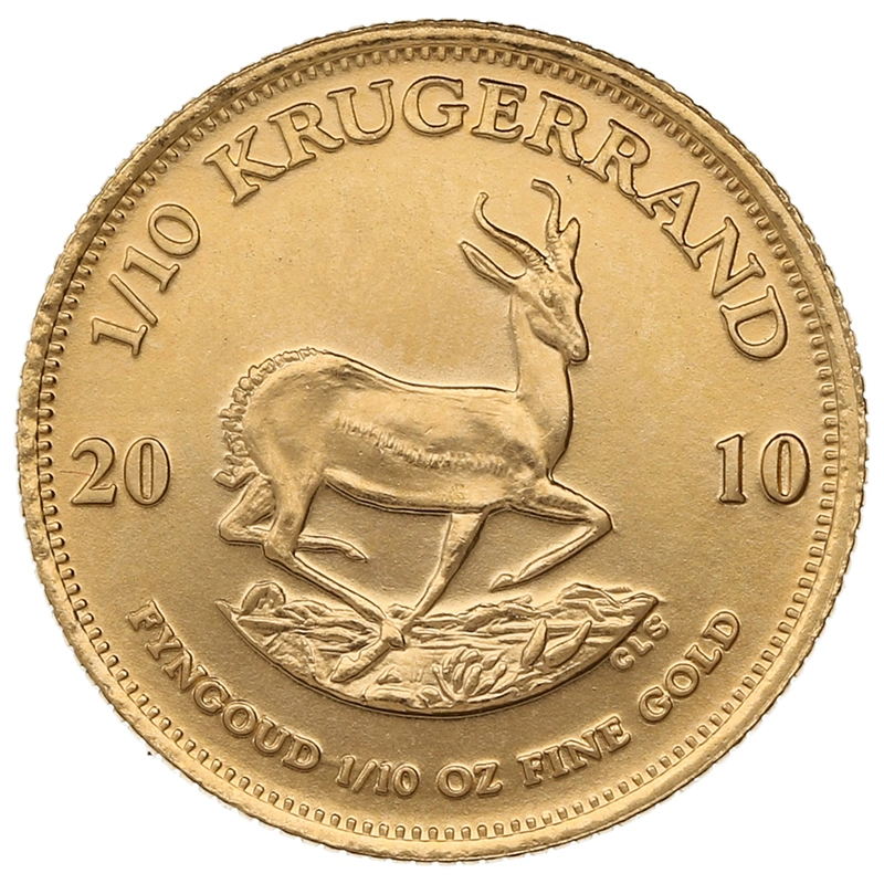2010 Krugerrand d'Oro 1/10oz