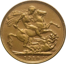 1910 Sterlina - Edoardo VII - P