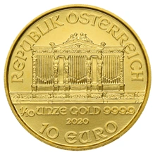 2020 Philharmonic Austriaca d'Oro 1/10oz