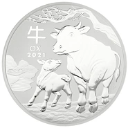 Anno del Bue d'Argento 2021 1KG - Perth Mint