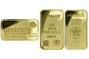 Lingotto d'Oro 20 Grammi già Circolato