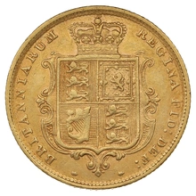 1884 Mezza Sterlina - Vittoria Giovane - Stemma Coronato - Londra