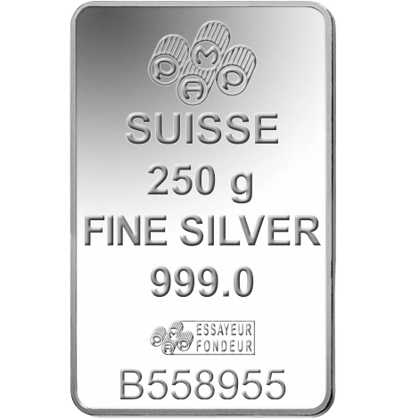 PAMP 250g Lingotto d'Argento