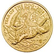 Anno del Cane 2018 in Oro 1/4oz - Royal Mint