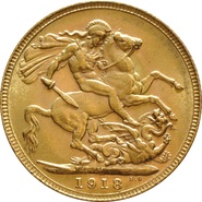 1918 Sterlina d'Oro Giorgio V - M