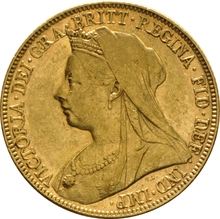 1897 Sterlina d'Oro - Vittoria Testa Velata - M