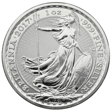 2017 Britannia d'Argento 1oz con bordo Privy Rooster