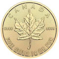 Moneta d'oro MapleGram da 1g