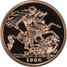 1986 Proof Sterline d'Oro - Cofanetto da 3 Monete