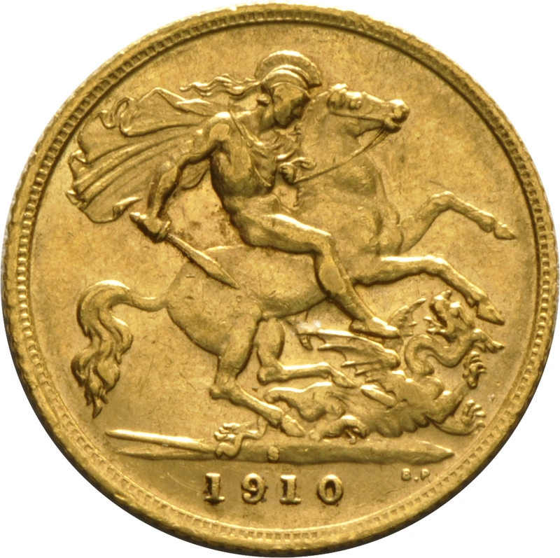 1910 Mezza Sterlina - Edoardo VII - S
