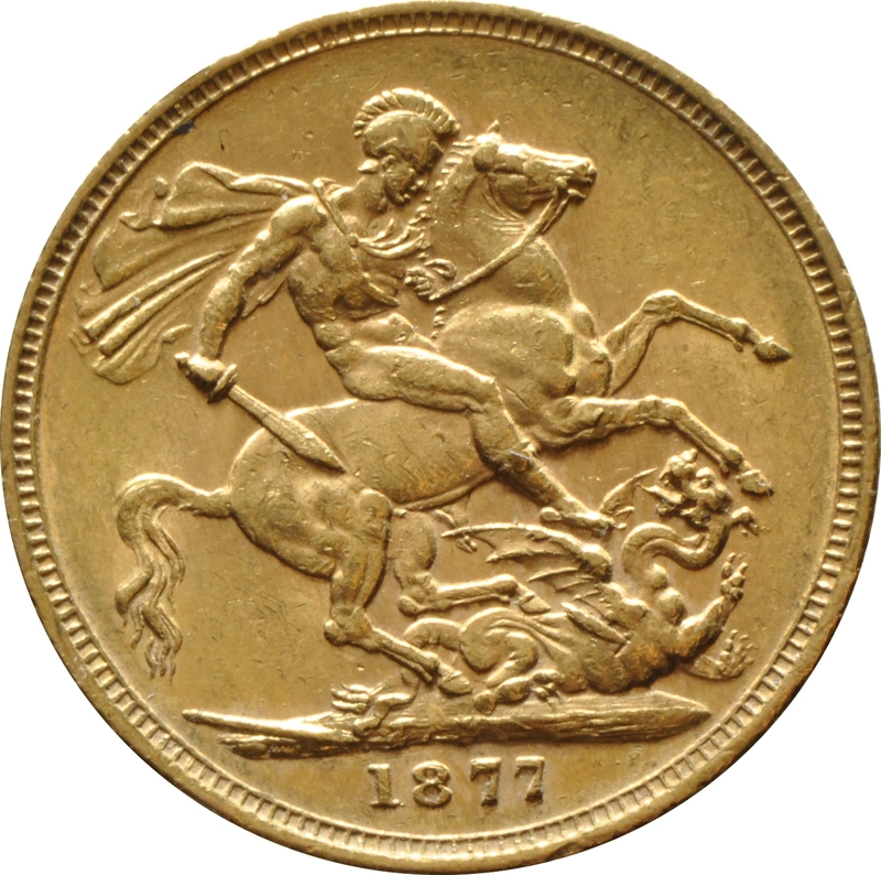 1877 Sterlina - Vittoria Giovane - M
