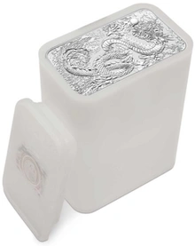 2024 Moneta d'Argento Rettangolare da 1oz con Dragone