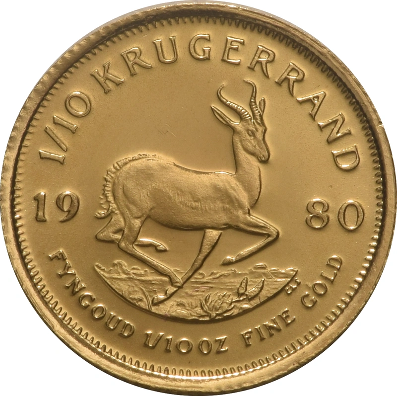 1980 Krugerrand d'Oro 1/10oz