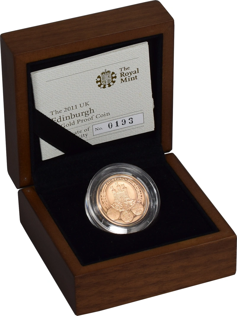 2011 Proof £1 d'Oro - Valuta UK - Edimburgo