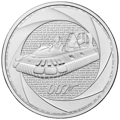 2025 Sei decenni di 007, Bond degli anni 2000 Moneta d'argento da 1 oz.