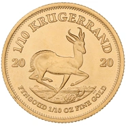 2020 1/10oz Krugerrand d'Oro