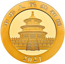 Panda Cinese 1g d'Oro - 2021