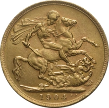 1904 Sterlina - Edoardo VII - Londra