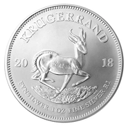 2018 1oz Krugerrand d'Argento 1oz