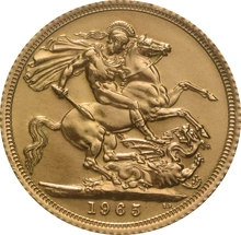 1965 Sterlina - Elisabetta II - Fiocco