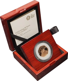 Nostra scelta moneta d'Oro 50p proof confezionata